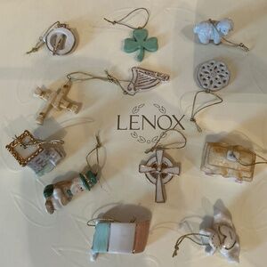 RARE Lenox Luck Of The Irish 12 Mini Ornament NWT